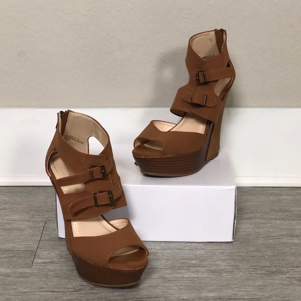 Charlotte Russe Smock Wedge Heel